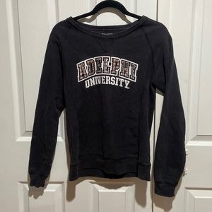 Adelphi university black sweater